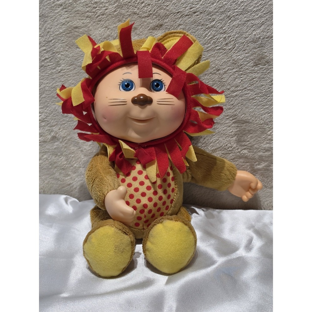 CPK Cabbage Patch Kids Collectible Cutie 9" Doll Zoo Friends Jaye Lion Blue Eyes